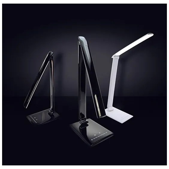 Solight WO37-B - LED Dimmelhető asztali lámpa USB konektor LED/12W/230V fekete