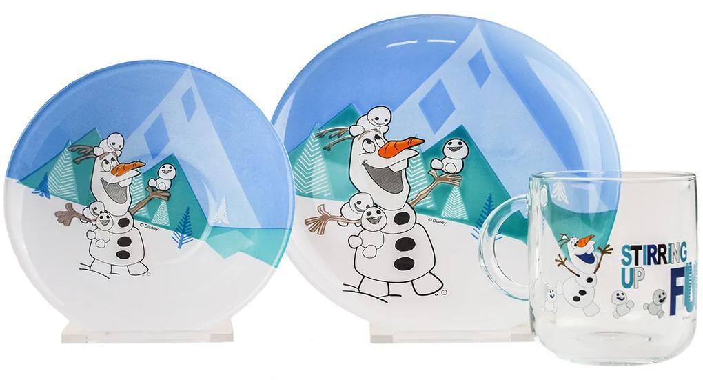 Mäser Frozen 3 részes gyermek étkészlet Olaf andSnowmen