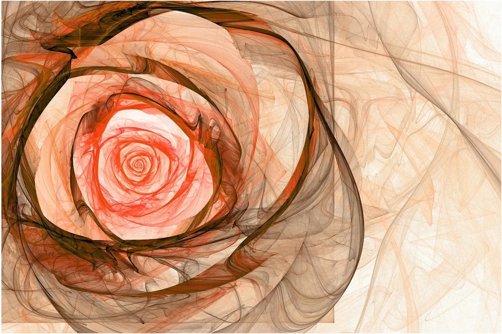 Kép - Absztrakt rózsaszín rózsaszín fehér háttérrel (90x60 cm)
