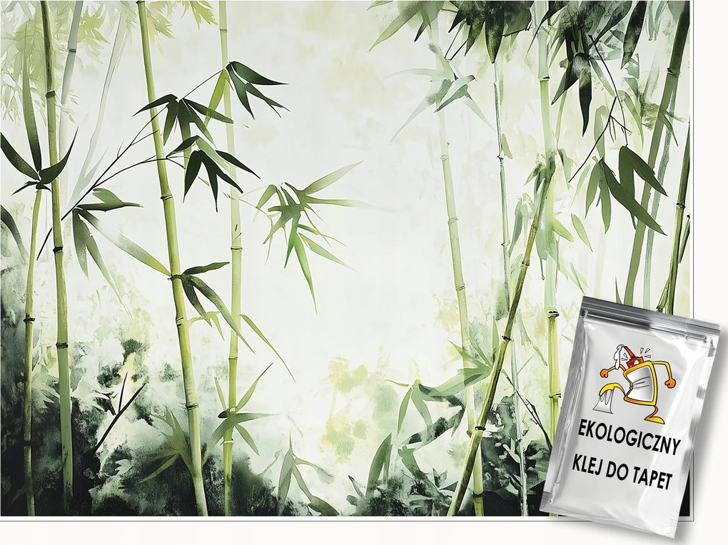 Fotótapéta Bambusz Zöld Természet Hálószoba Nappali Tapéta Flizelina 350x250