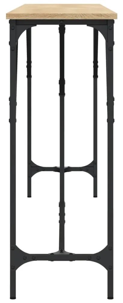 sonoma tölgy színű szerelt fa dohányzóasztal 200x29x75 cm