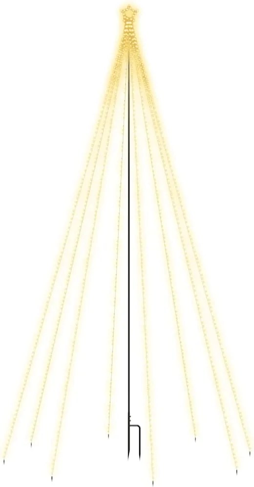 vidaXL karácsonyi bel- és kültéri vízesés favilágítás 400 LED-del 2,5m