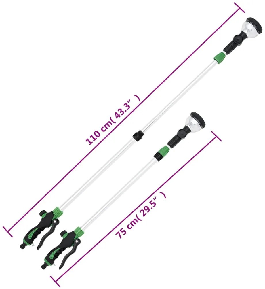 teleszkópos permetező lándzsa 10 mintával 75-110 cm-es méretben
