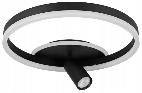 LED mennyezeti lámpatest LED/38W/230V + 1xGU10/30W fekete