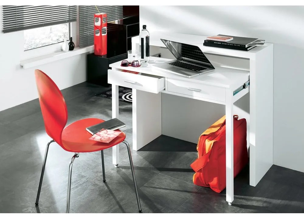 Desk fehér íróasztal/konzolasztal - Woodman