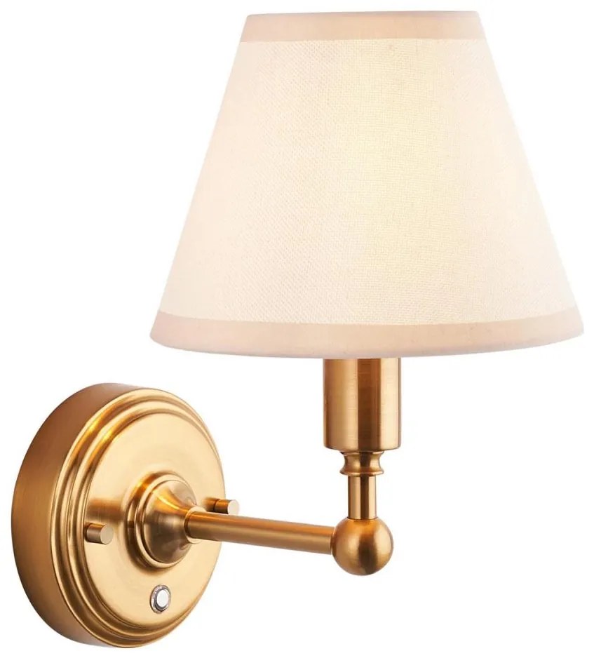 Endon 114830 - LED Dimmelhető újratölthető fali lámpa BURLEY LED/1,5W/5V réz/krémes