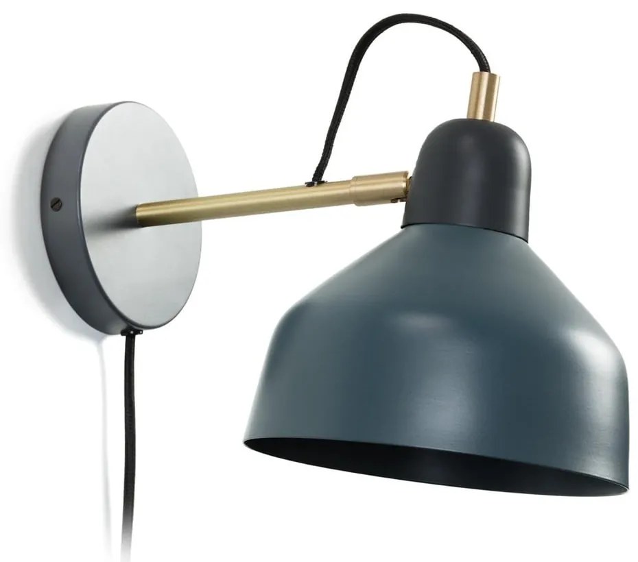 Petróleum színű fali lámpa Olimpia – Kave Home