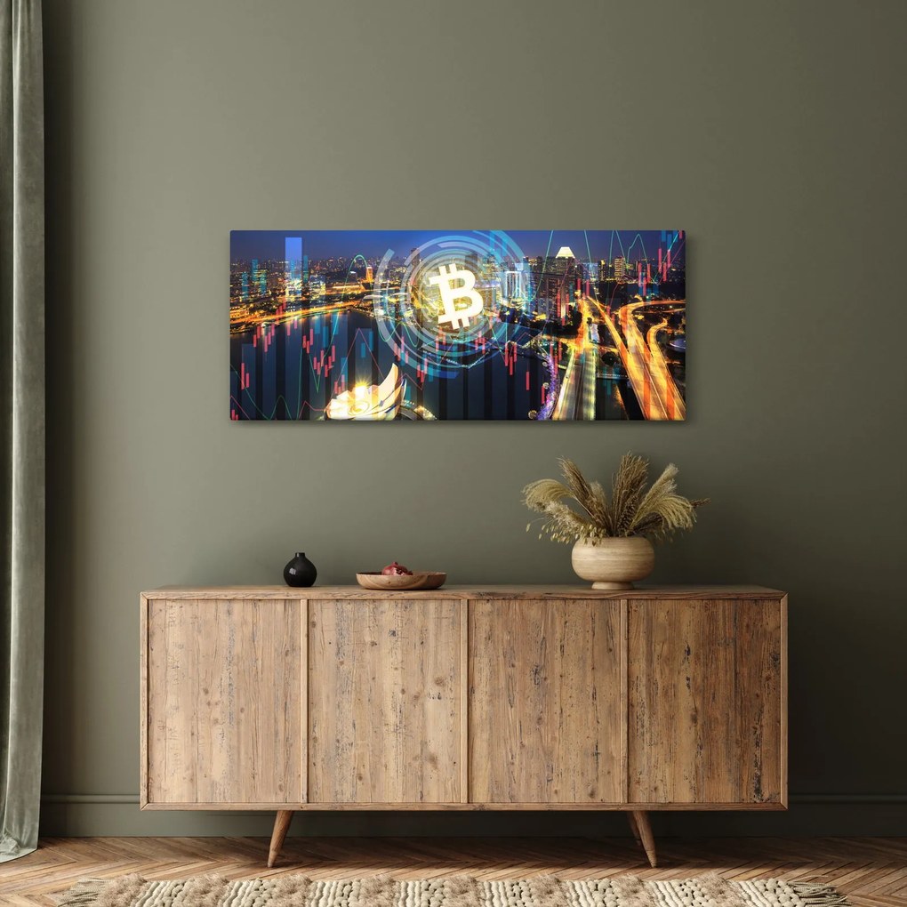 Kép - A befektetések városa (120x50 cm)