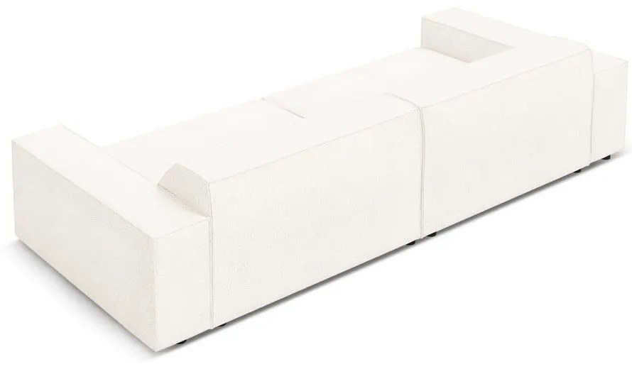 Bézs buklé szövet kanapé 204 cm Jodie – Micadoni Home