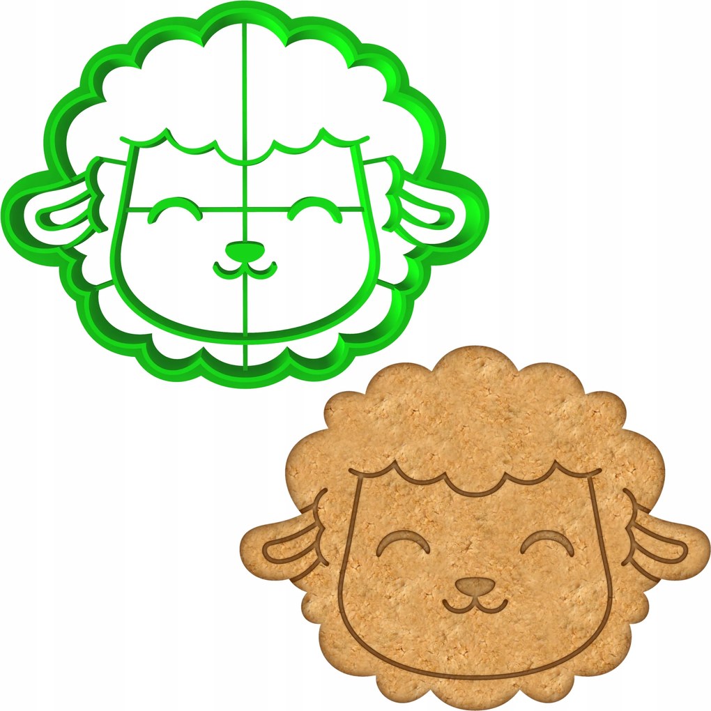 Húsvéti Forma Mézeskalács lyukasztó Húsvéti Bárány 8cm