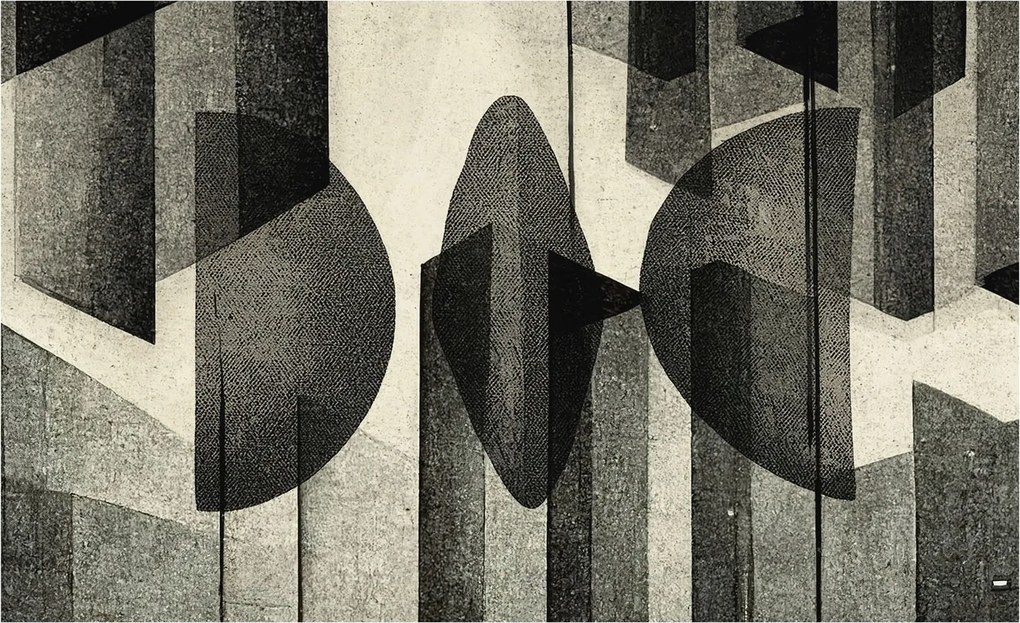 Fotótapéta Flizelin Fal a Hálószobába Geometrikus formák 416x254