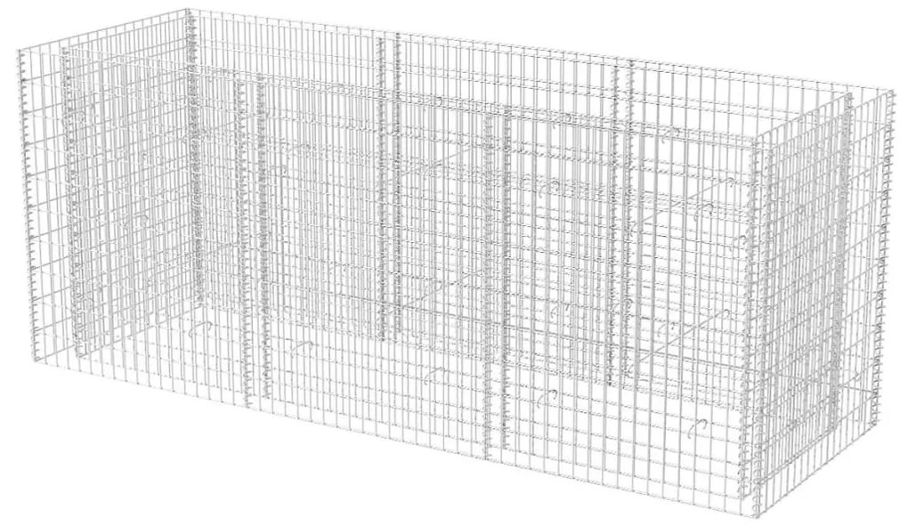 vidaXL acél gabion magaságyás 270 x 90 x 100 cm