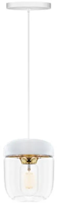 Acorn fehér lámpabúra aranyszínű foglalattal, ⌀ 14 cm - UMAGE