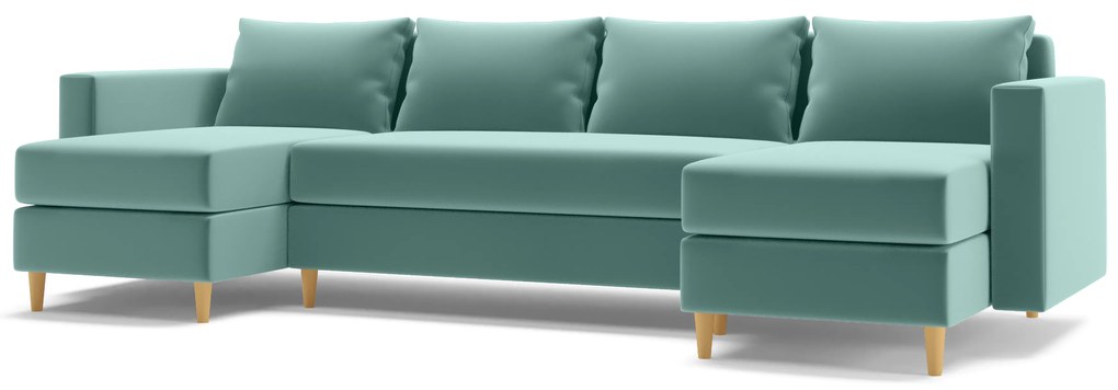 Sarokkanapé U Lover (zöld). Akció -21%. 1065677