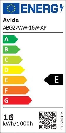 LED izzó, E27, gömb, A70, 16W, 1990lm, 3000K, AVIDE (AVLED015)