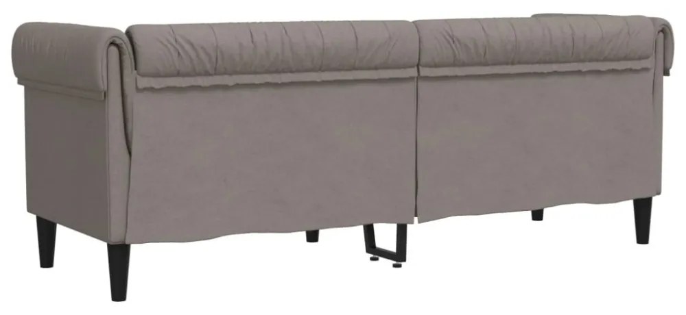 tópszínű 3 személyes szövet Chesterfield kanapé