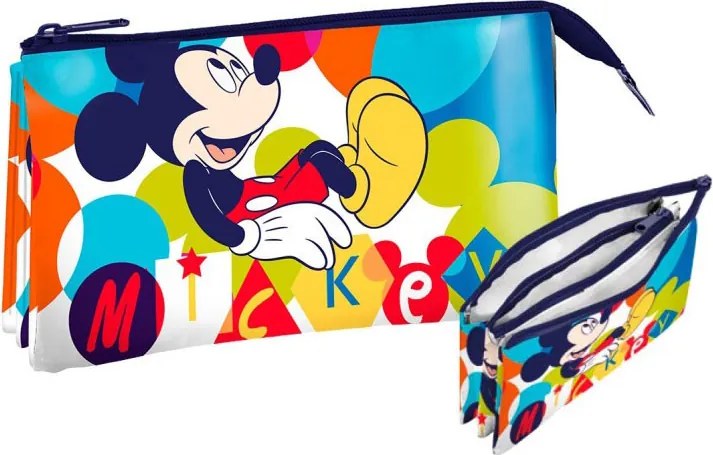 Disney Mickey Colors gyerek neszeszer, tolltartó 3 rekeszes