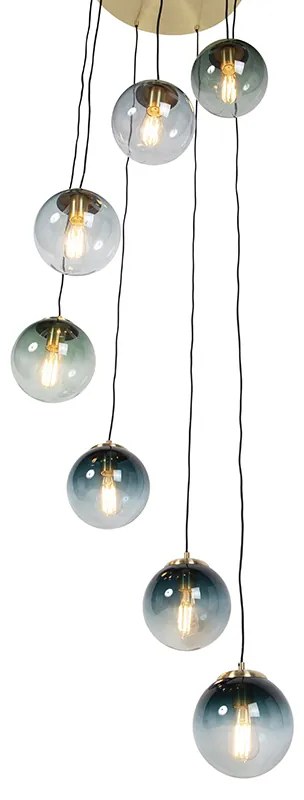 Okos függőlámpa sárgaréz 7-lámpás, WiFi ST64-gyel - Pallon