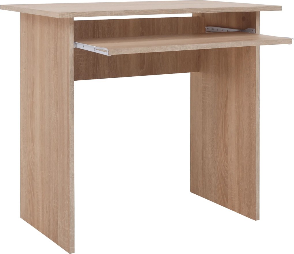 Számítógépasztal, sonoma tölgyfa, VERNER NEW