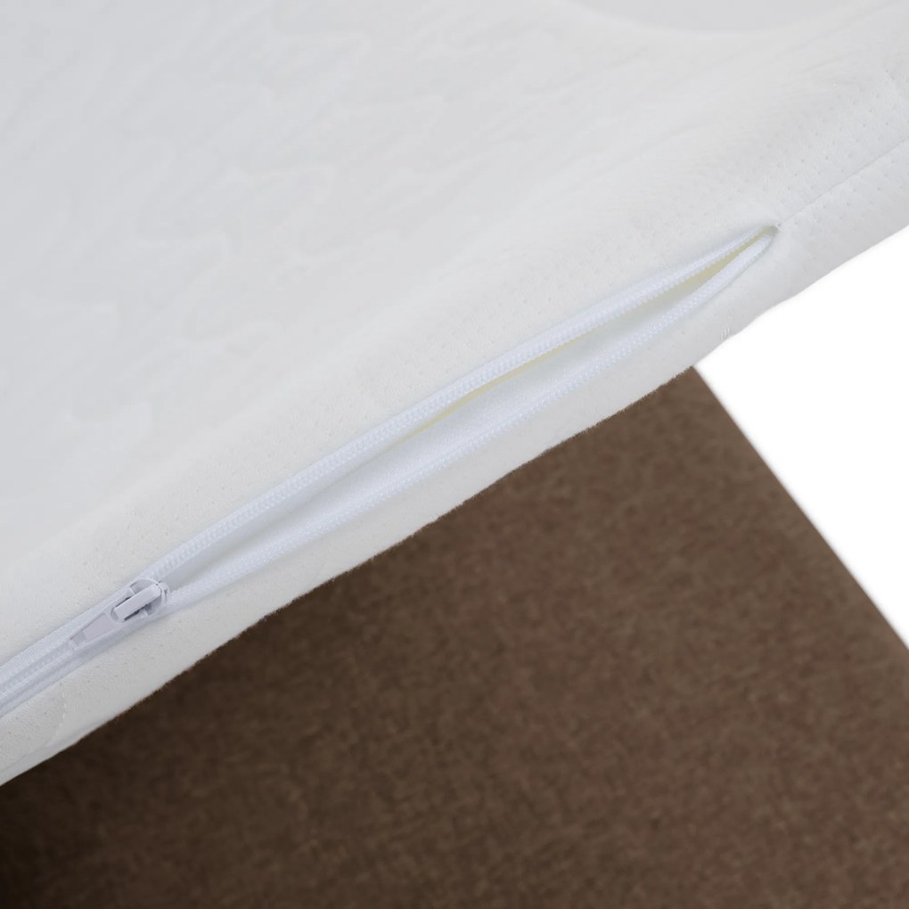 Boxspring ágy, barna, 160x200, ADARA