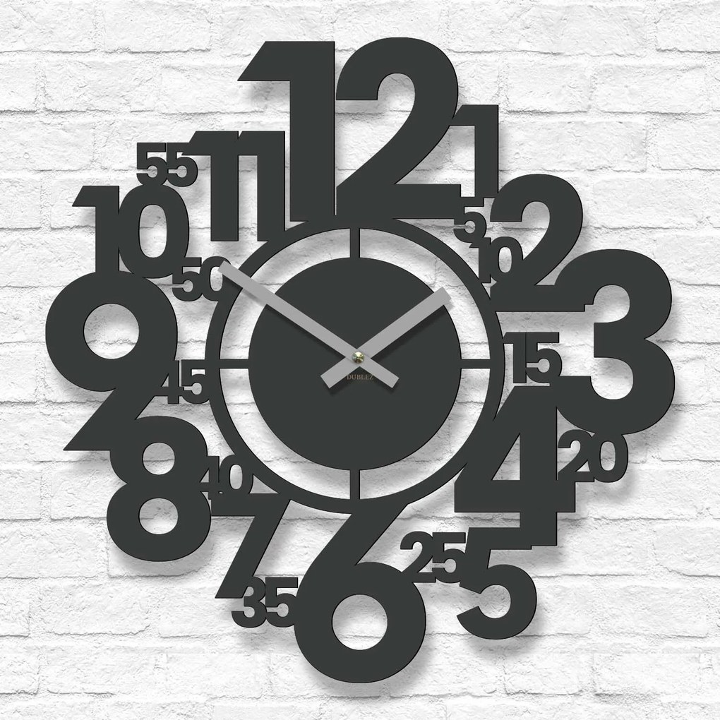 DUBLEZ | Stílusos mutatós falióra - Heures