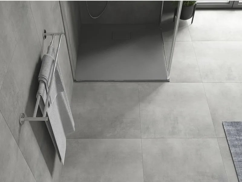 Mexen Hugo, SMC négyzet alakú zuhanytálca 80 x 80 cm, szürke, 42618080