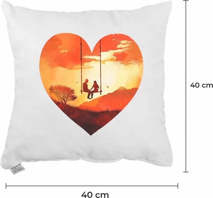 EMI Sunset Love díszpárna 40x40 cm