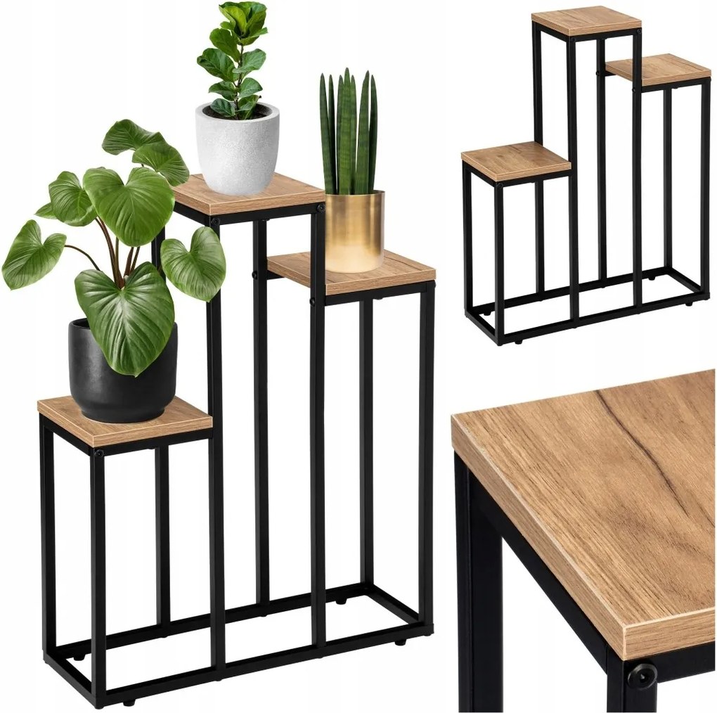 Fém loft virágágyás Agras Craft virágtartó állvány