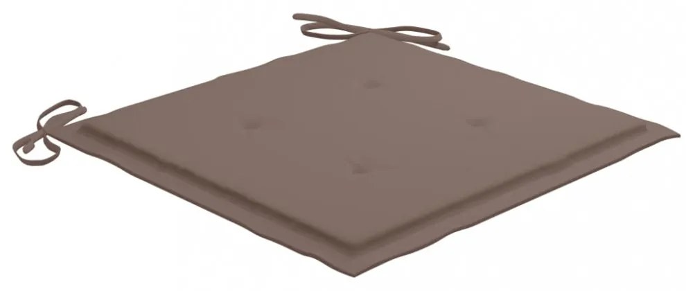 6 db tópszínű oxford szövet kerti székpárna 40x40x4 cm