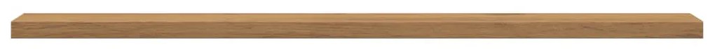 4 db kézműves tölgy színű szerelt fa könyvespolc 60x10x1,5 cm