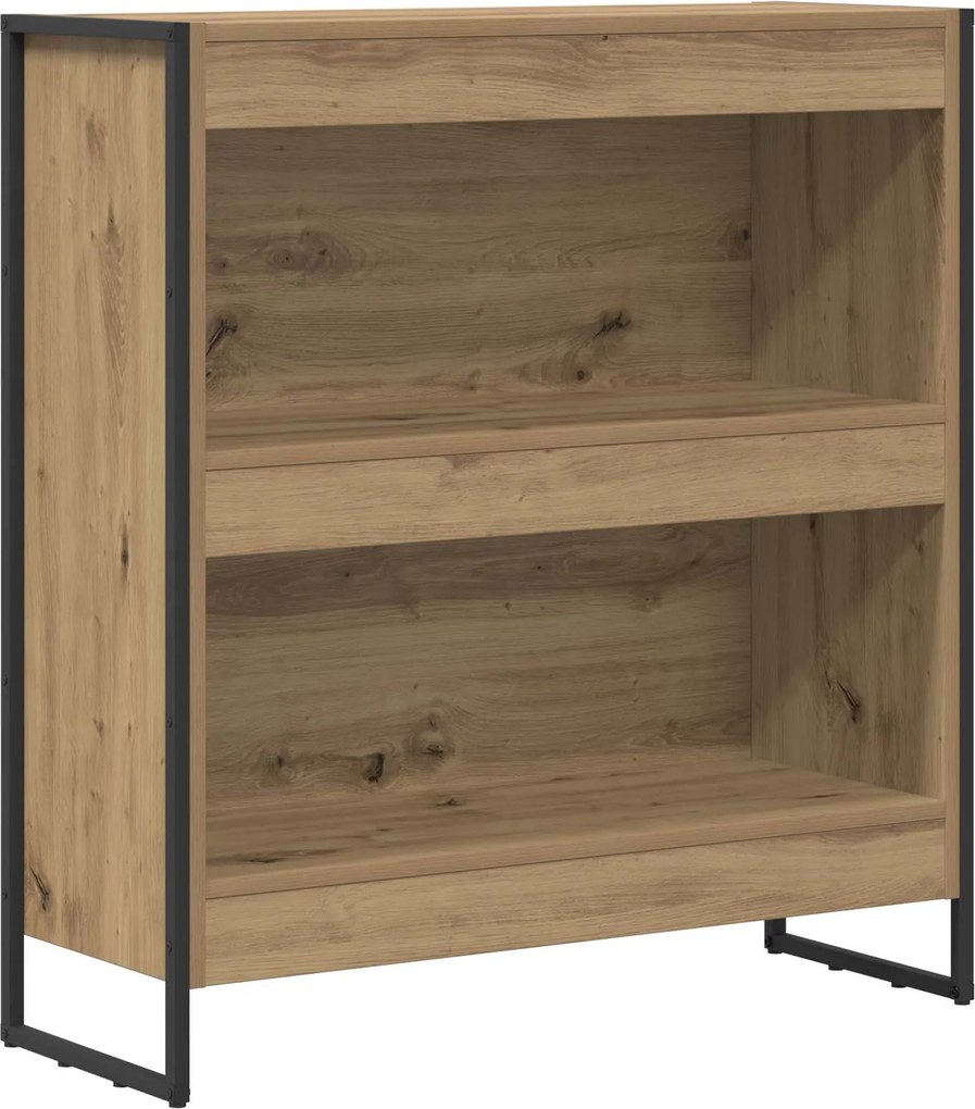 vidaXL Könyvespolc Művészi tölgy 80 x 30 x 155 cm Faanyag
