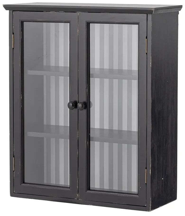 Fekete jegenyefenyő függő tálalószekrény 51,5x66,5x22,5 cm Hazem – Bloomingville