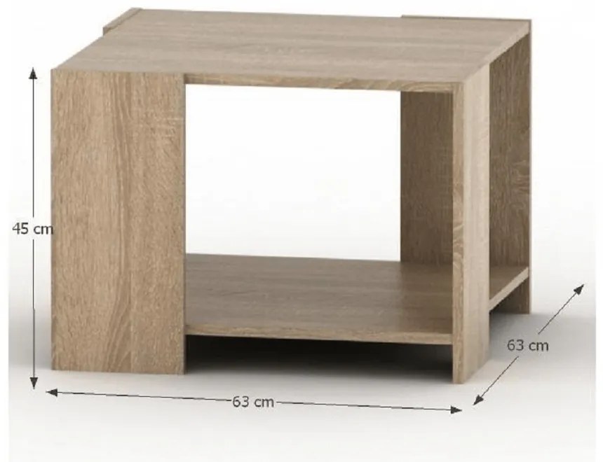 TEMPO ASISTENT 026 irodai kisasztal, sonoma tölgy