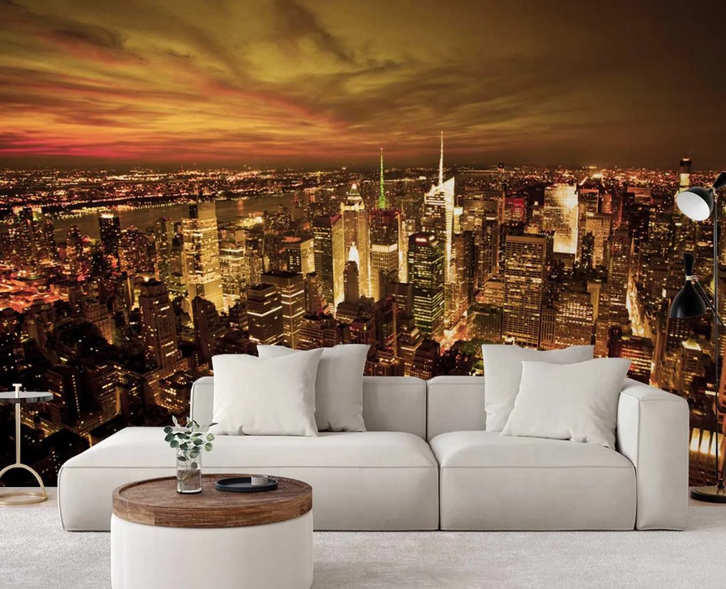 Gario Fotótapéta Midnight manhattan Anyag: Vlies, Méret: 350 x 245 cm
