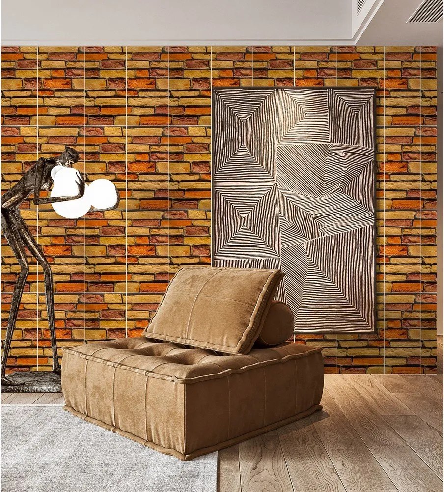 Fali öntapadós panel szett 6 db-os 30x60 cm Brick Wall – SP TREND