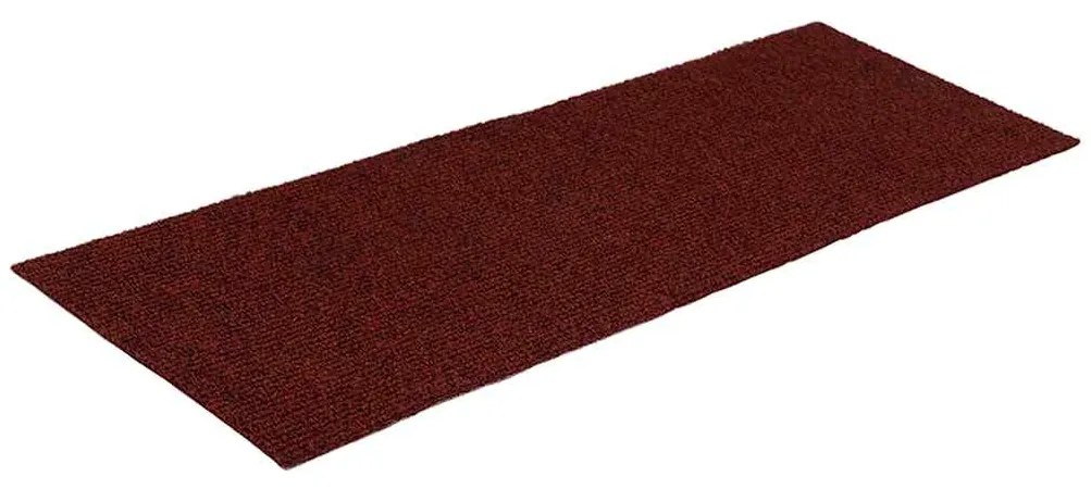 30 db piros lépcsőszőnyeg öntapadós téglalap alakú 60x25 cm