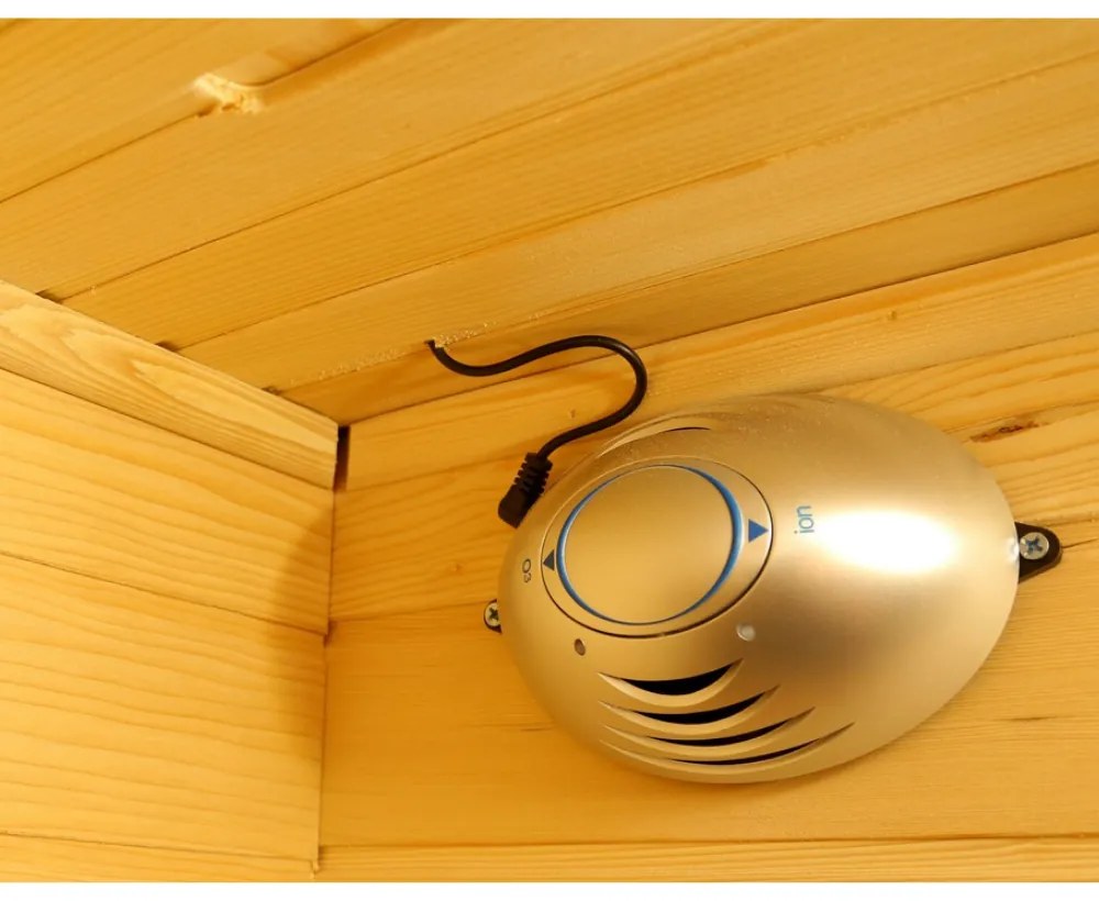 Sauna DeLuxe 3300 Carbon - BT, barna