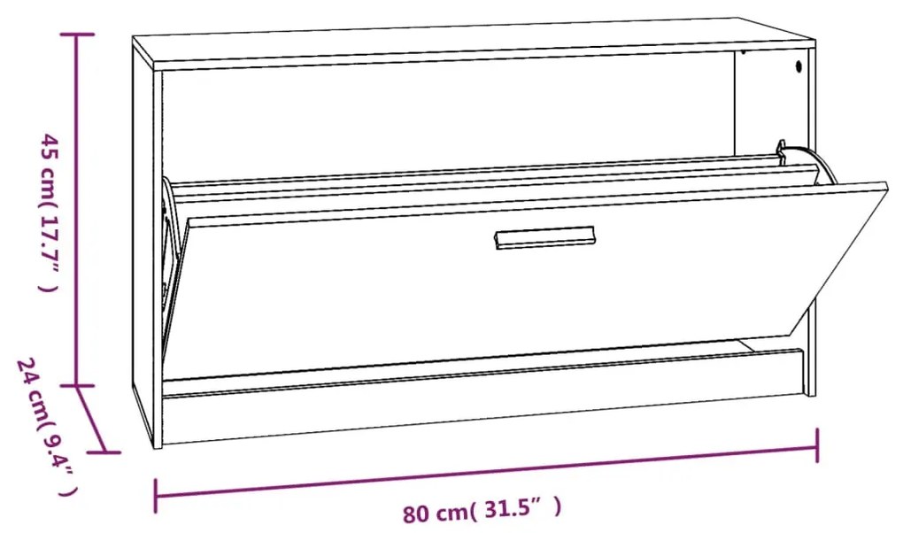 fekete szerelt fa cipőtároló pad 80 x 24 x 45 cm