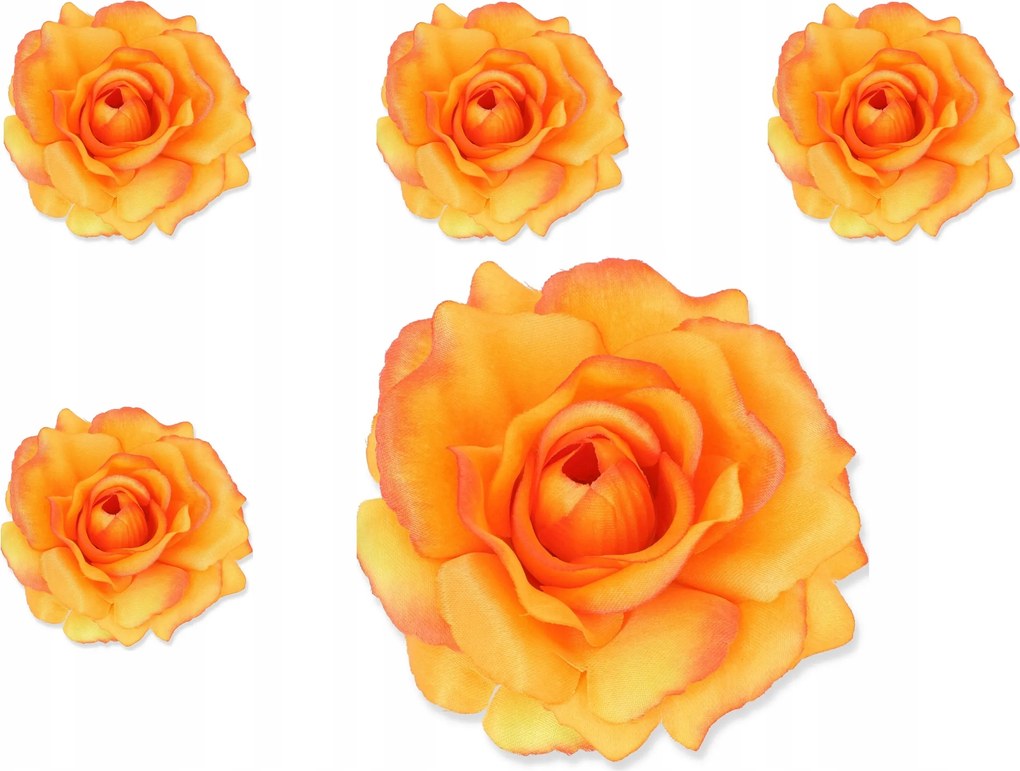 5x Sonia Rózsa Virág fej kompozíció Rózsa csomók Mesterséges mesterséges