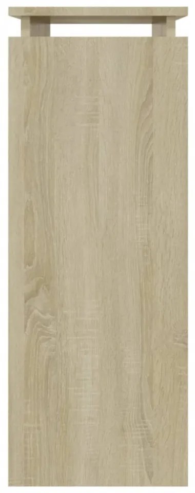 sonoma tölgy színű szerelt fa tálalóasztal 80 x 30 x 80 cm