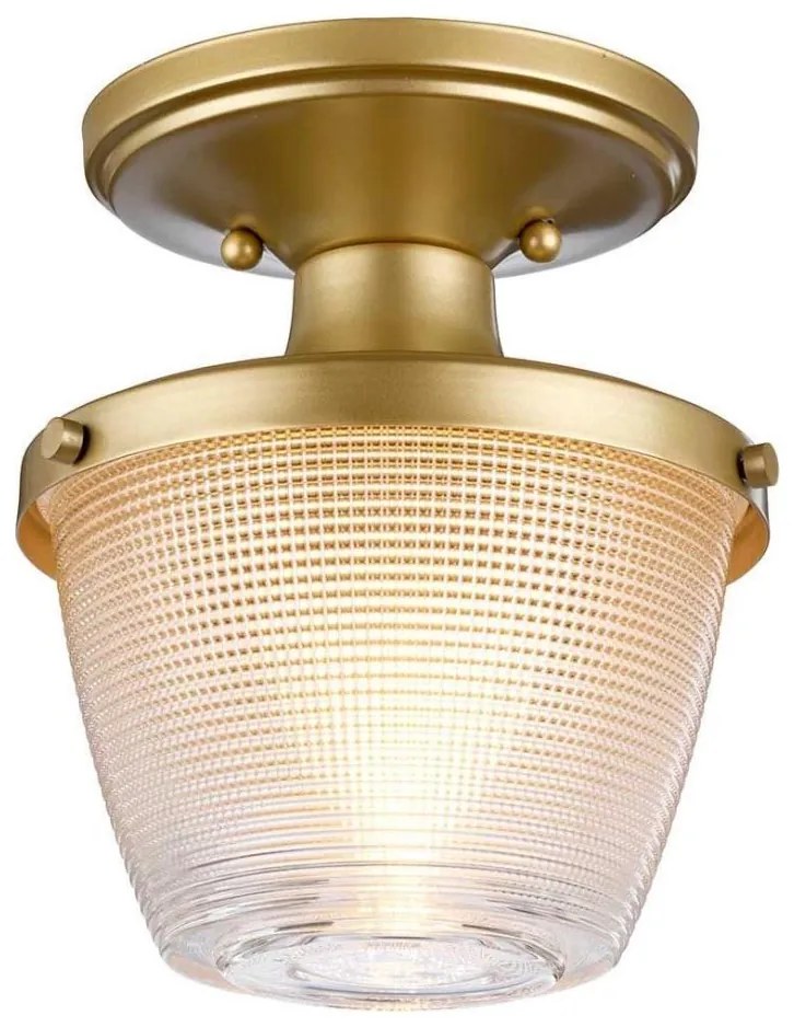 Quoizel QZ-DUBLIN-SF-PNBR - Fürdőszobai lámpa DUBLIN 1xE27/40W/230V IP44 arany