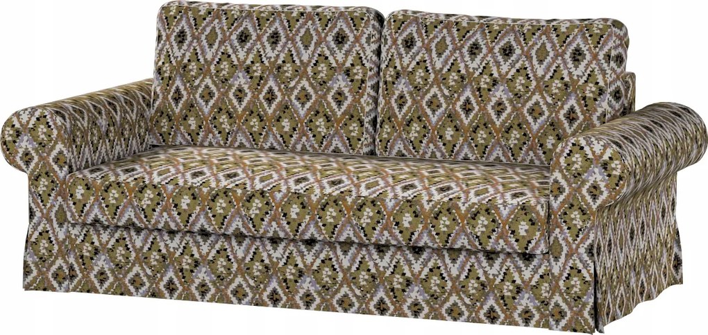 Backabro 3 személyes összecsukható kanapé huzat Ikea narancssárga