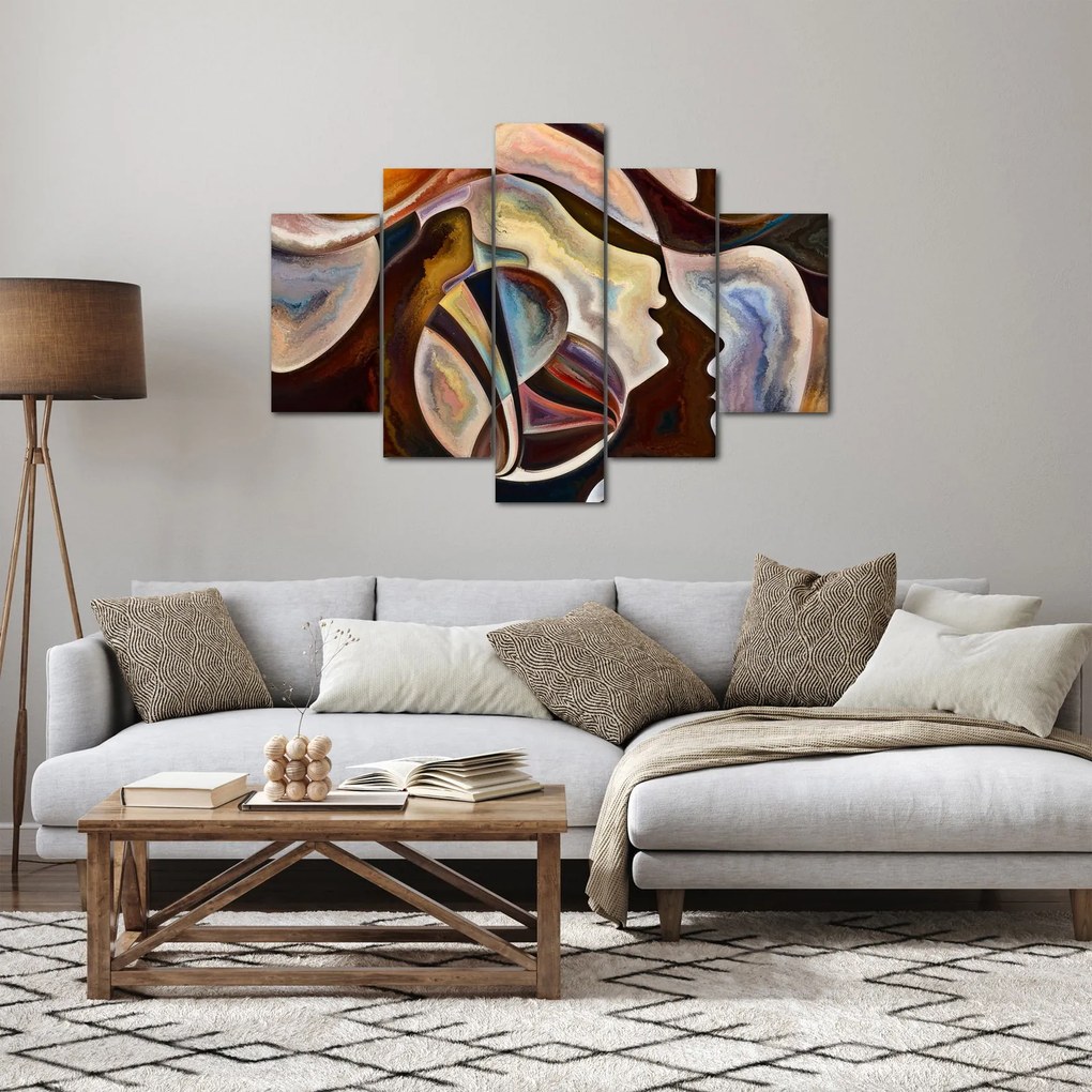 Kép - Absztrakció fejek (150x105 cm)