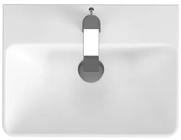 Cersanit - SET B283 LARA MILLE SLIM 50 (SZEKRÉNY + MOSÓMOSÓ), Dió, S801-322-DSM