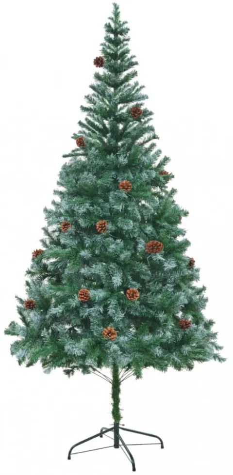műfenyő fenyőtobozokkal 210 cm