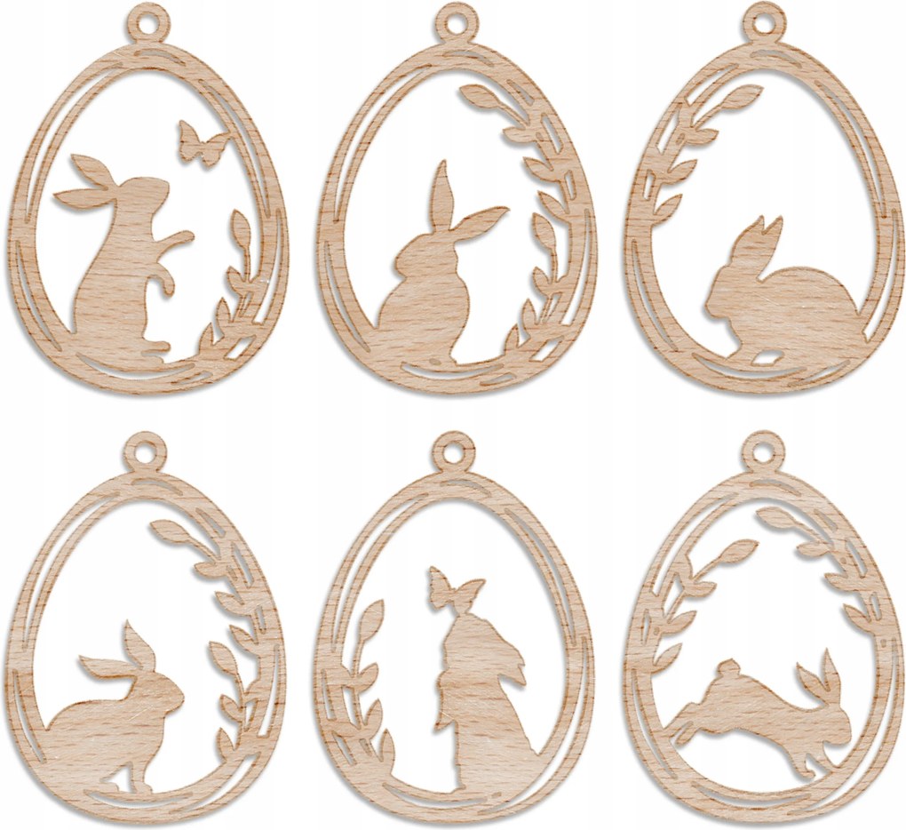 6 darabos húsvéti tojás dísz szett, Diy dekoráció gyerekeknek