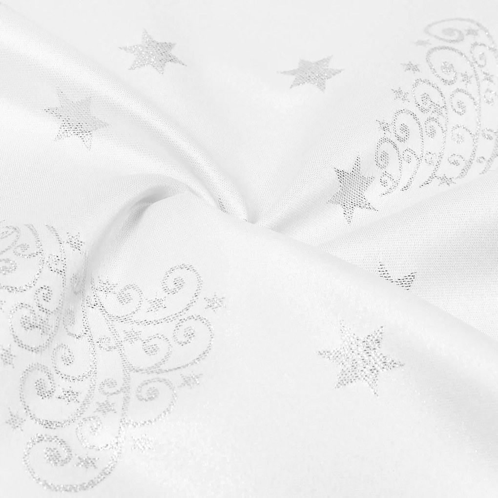 Goldea karácsonyi teflonbevonatú reggeliző alátét - ezüstszínű karácsonyfák és csillagok - 2 db 30 x 40 cm