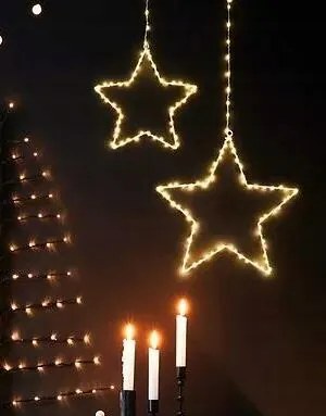 35CM-ES Lógó Led Csillag Dekoráció 1DB