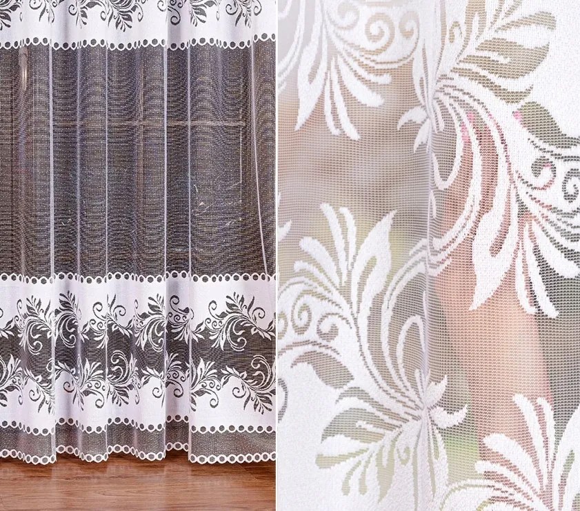 Sławomira jacquard mintás függöny 18074 500x250cm egyenes (kész) szegéllyel