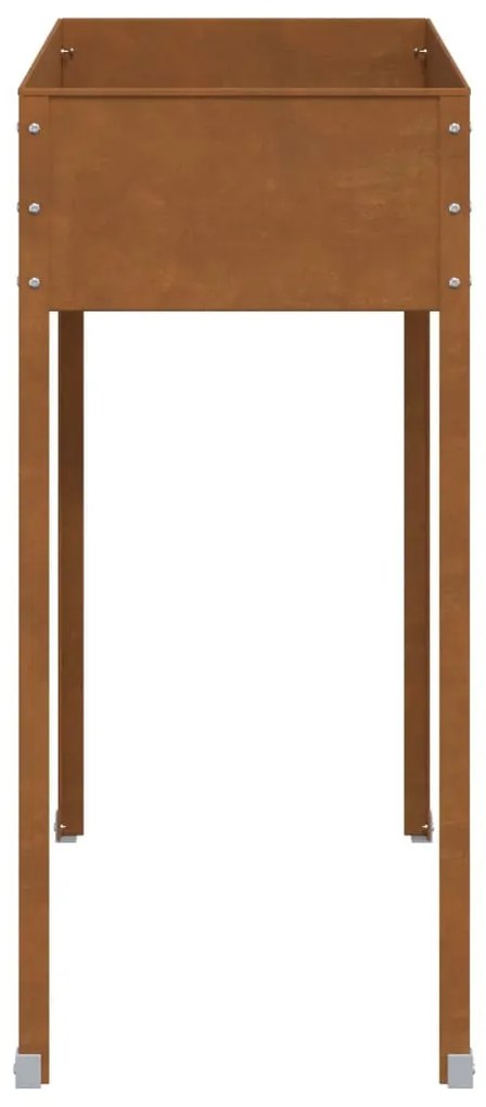 időjárásálló acél kerti virágtartó 100,5x40,5x90 cm